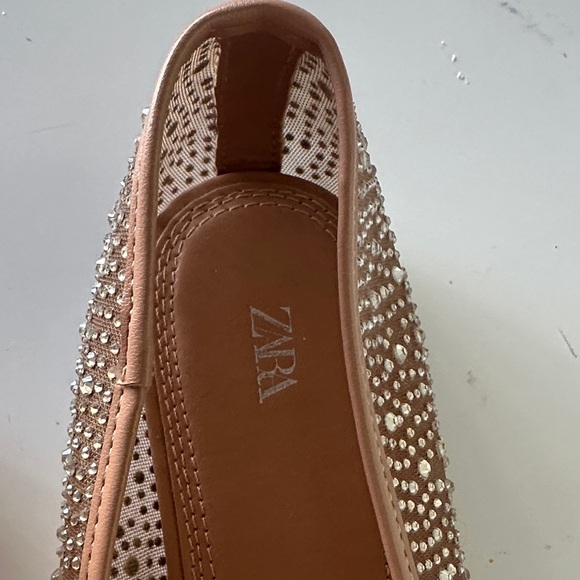 Zara Rhinestone Ballet Flats - Picture 2 of 4